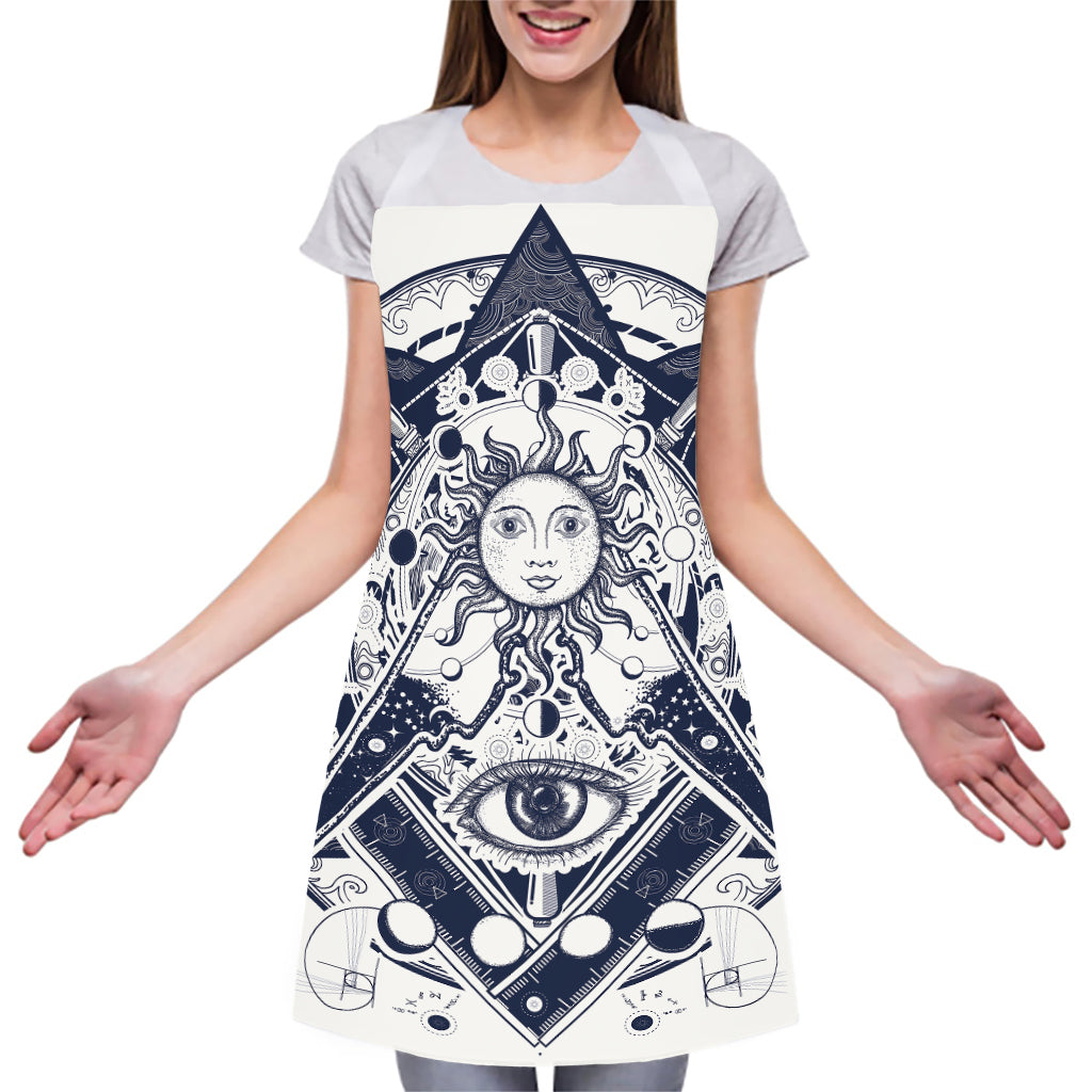 Vintage Masonic Freemasonry Print Adjustable Apron