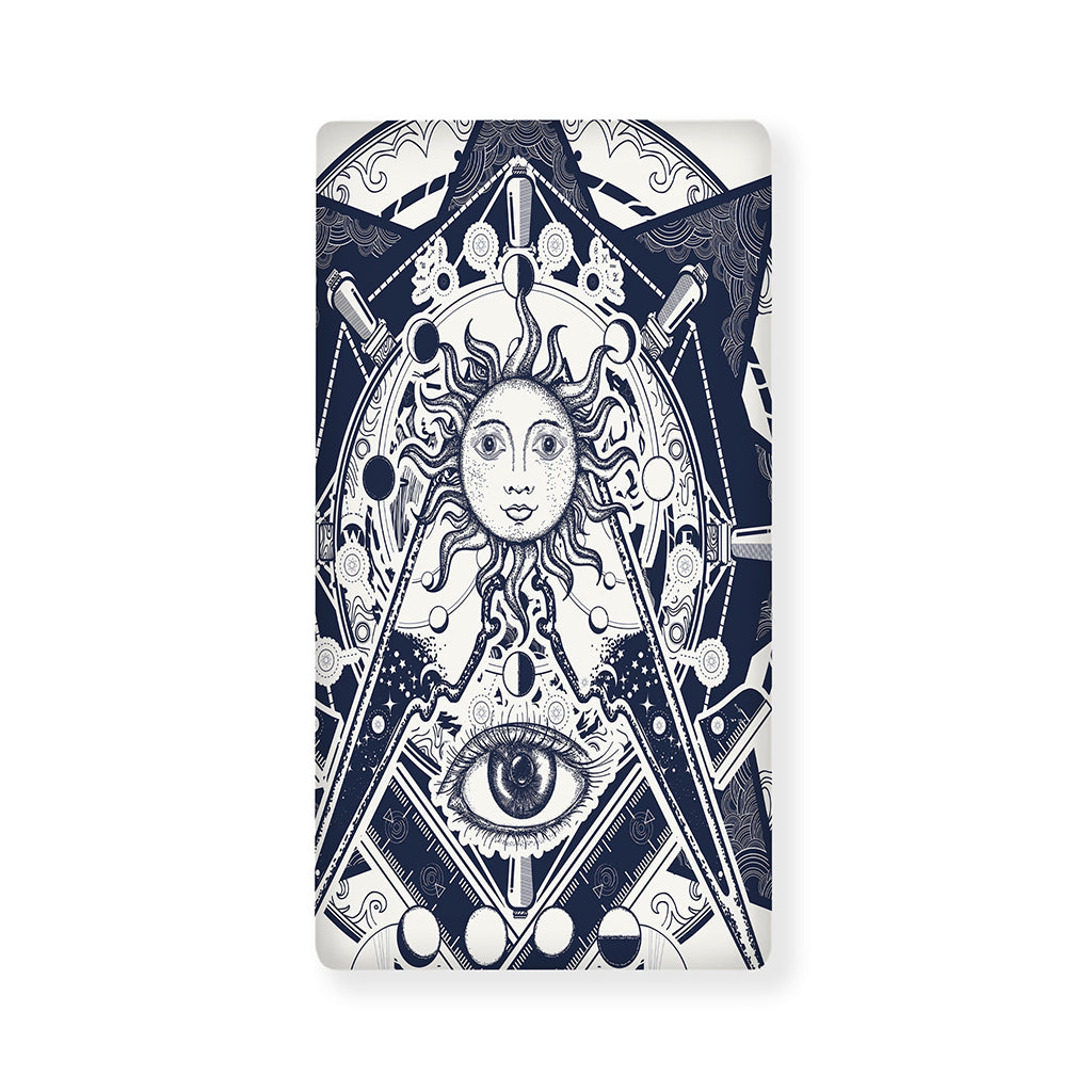 Vintage Masonic Freemasonry Print Baby Crib Sheet