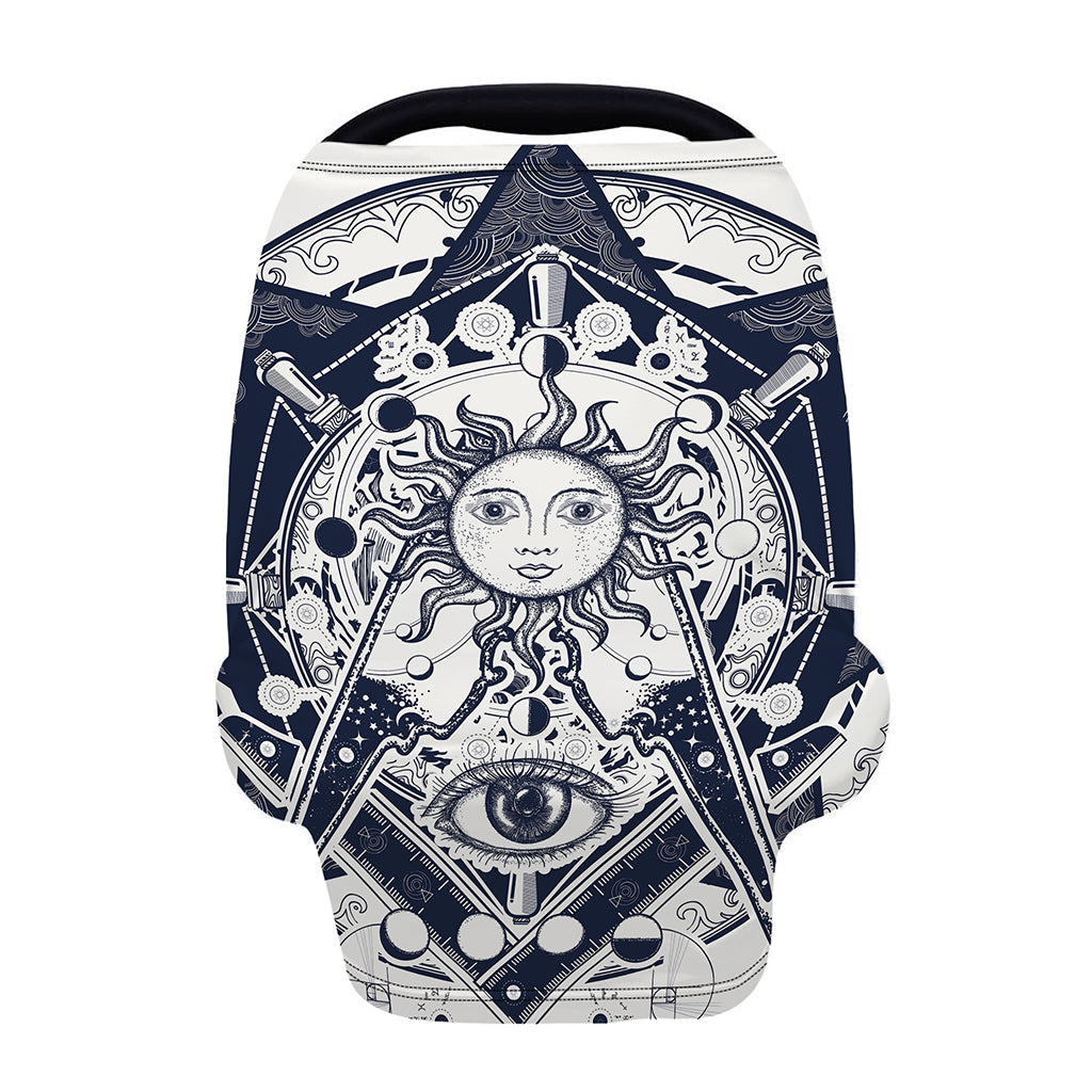 Vintage Masonic Freemasonry Print Baby Seat Cover