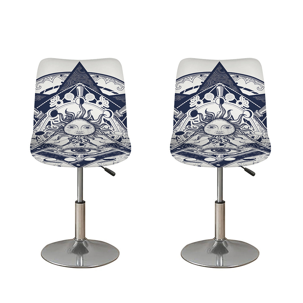 Vintage Masonic Freemasonry Print Bar Stool Covers