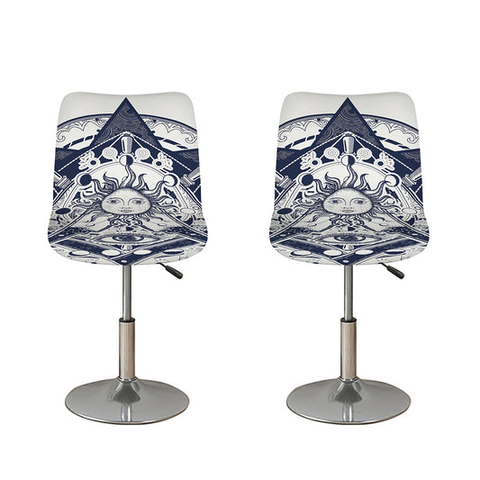 Vintage Masonic Freemasonry Print Bar Stool Covers