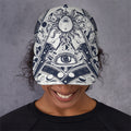 Vintage Masonic Freemasonry Print Baseball Cap