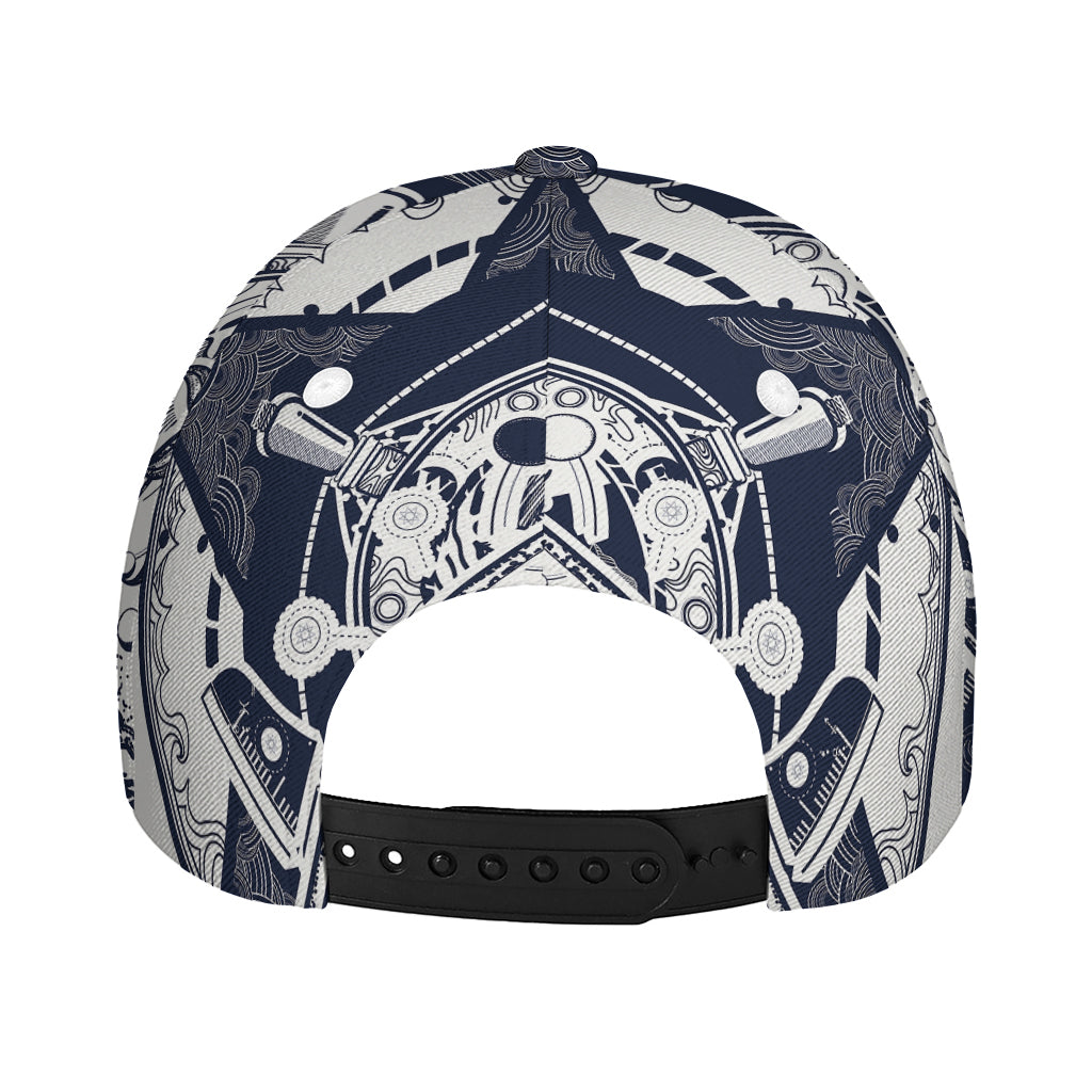 Vintage Masonic Freemasonry Print Baseball Cap
