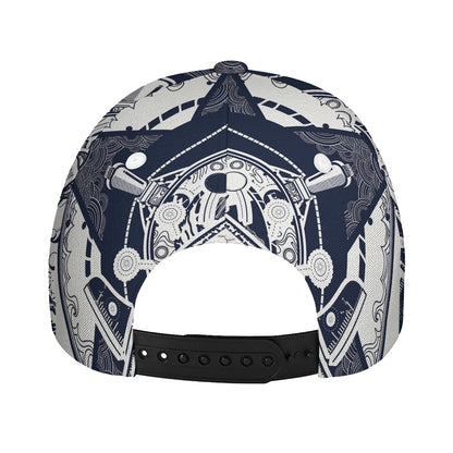 Vintage Masonic Freemasonry Print Baseball Cap
