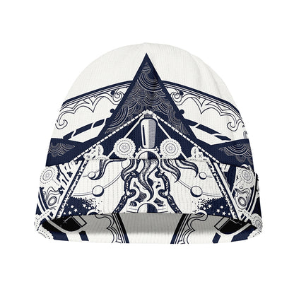 Vintage Masonic Freemasonry Print Beanie