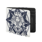 Vintage Masonic Freemasonry Print Bifold Wallet