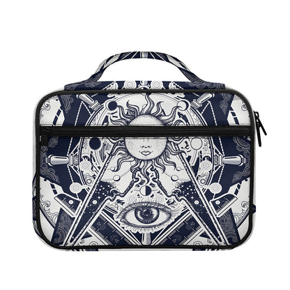 Vintage Masonic Freemasonry Print Briefcase Bible Bag