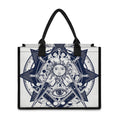 Vintage Masonic Freemasonry Print Canvas Tote Bag