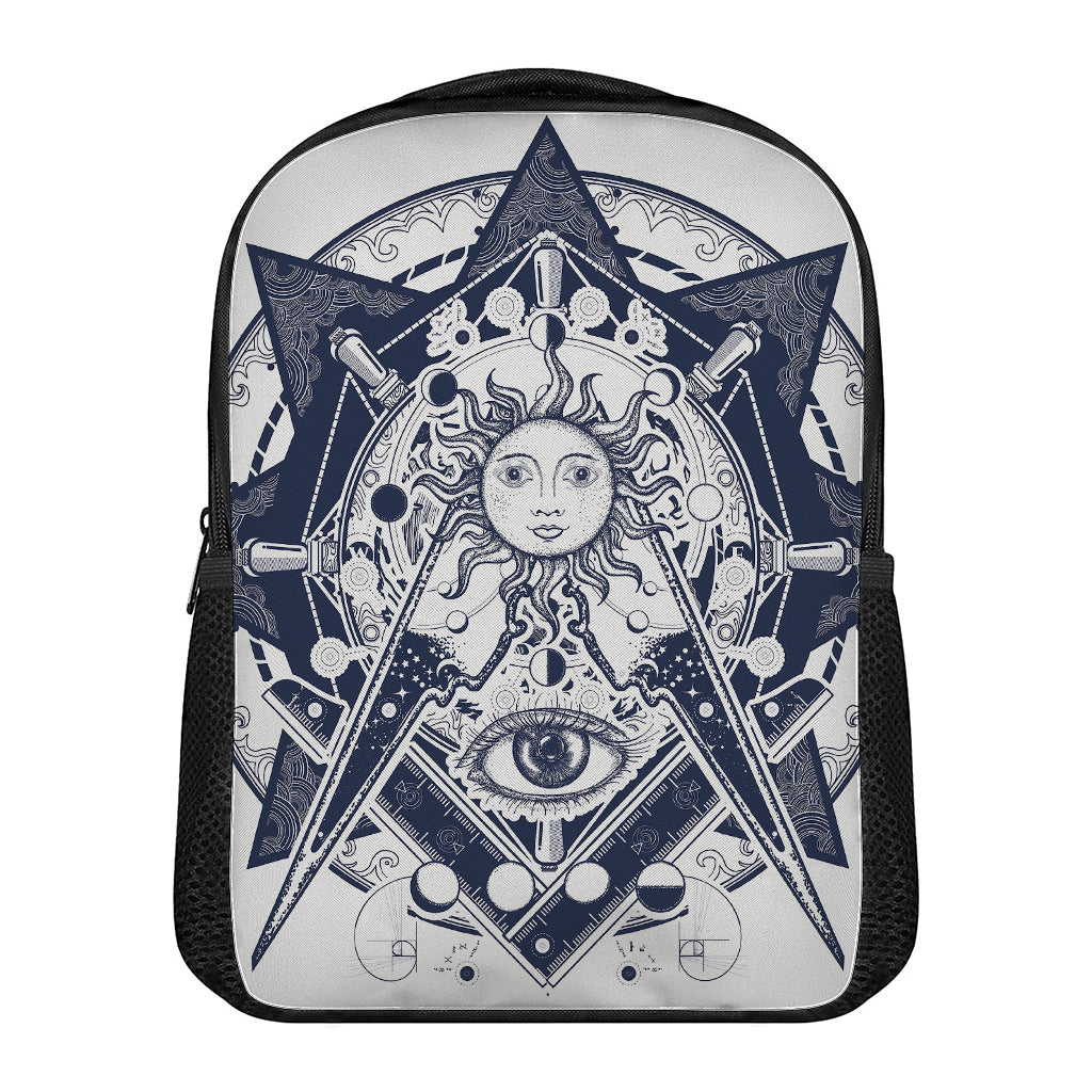 Vintage Masonic Freemasonry Print Casual Backpack