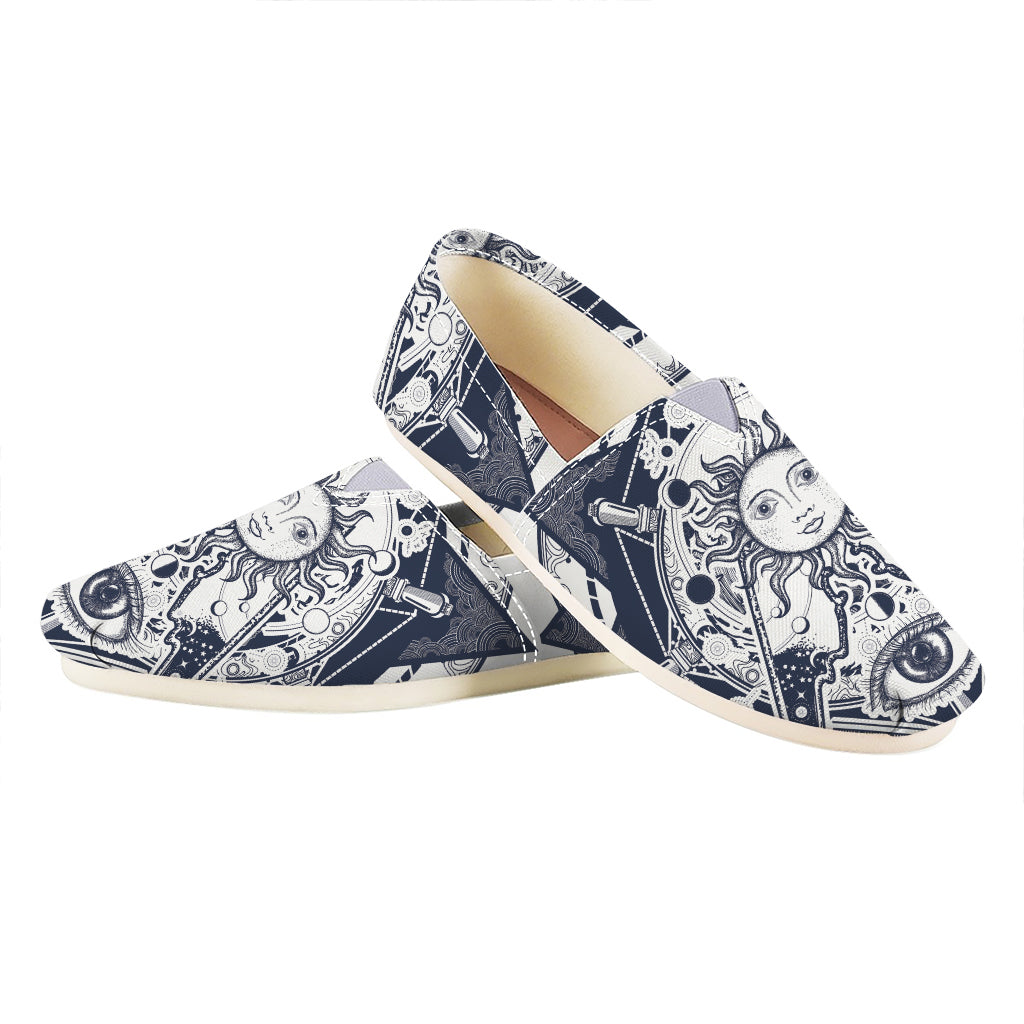 Vintage Masonic Freemasonry Print Casual Shoes