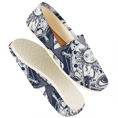 Vintage Masonic Freemasonry Print Casual Shoes