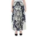 Vintage Masonic Freemasonry Print Chiffon Maxi Skirt