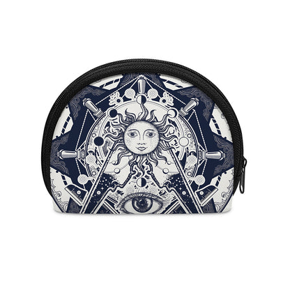 Vintage Masonic Freemasonry Print Coin Purse
