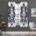 Vintage Masonic Freemasonry Print Grommet Curtain Panels
