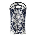 Vintage Masonic Freemasonry Print Double Neoprene Wine Tote