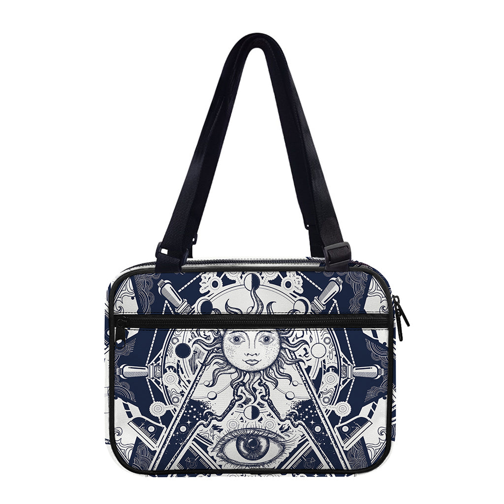 Vintage Masonic Freemasonry Print Double Strap Bible Bag