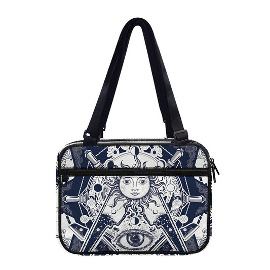 Vintage Masonic Freemasonry Print Double Strap Bible Bag