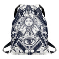 Vintage Masonic Freemasonry Print Drawstring Backpack