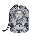Vintage Masonic Freemasonry Print Drawstring Makeup Bag