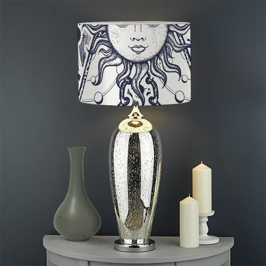 Vintage Masonic Freemasonry Print Drum Lamp Shade