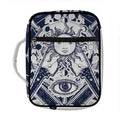 Vintage Masonic Freemasonry Print Front Pocket Bible Bag