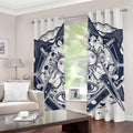 Vintage Masonic Freemasonry Print Grommet Curtains