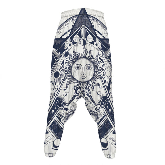 Vintage Masonic Freemasonry Print Hammer Pants