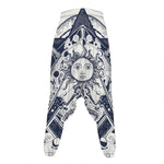 Vintage Masonic Freemasonry Print Hammer Pants