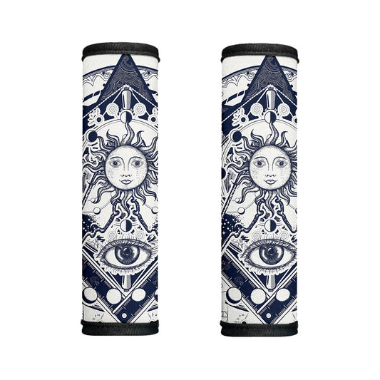Vintage Masonic Freemasonry Print Handle Covers