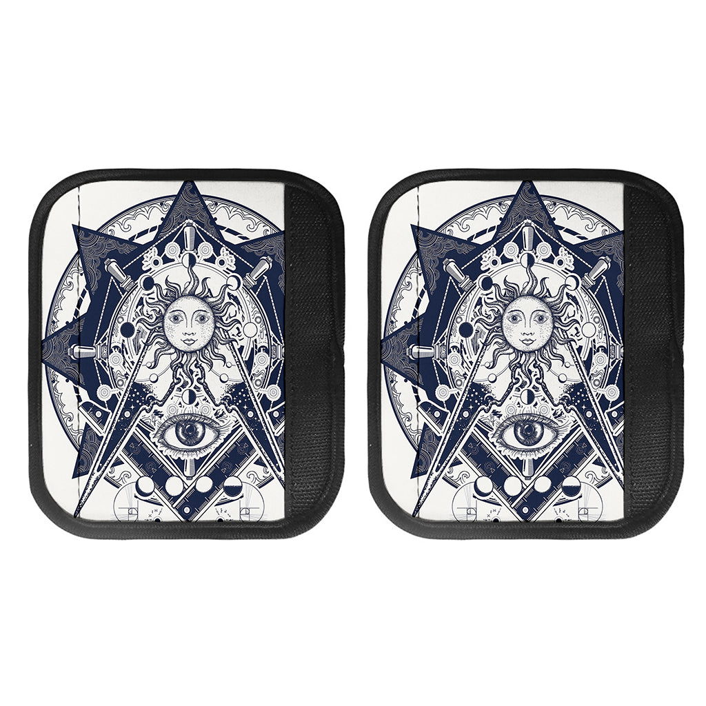 Vintage Masonic Freemasonry Print Handle Covers