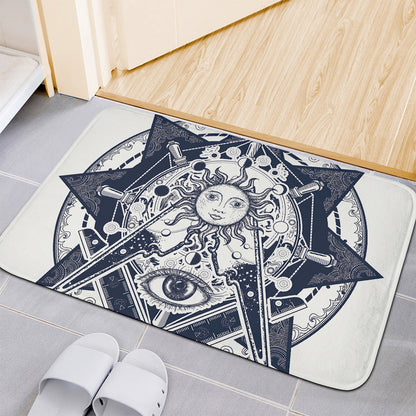 Vintage Masonic Freemasonry Print Indoor Door Mat