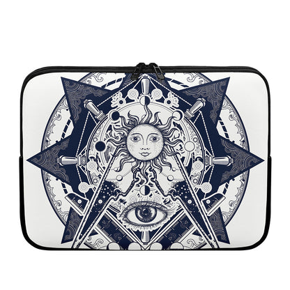 Vintage Masonic Freemasonry Print Laptop Sleeve