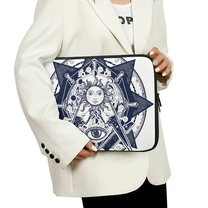 Vintage Masonic Freemasonry Print Laptop Sleeve