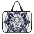 Vintage Masonic Freemasonry Print Laptop Sleeve With Handle