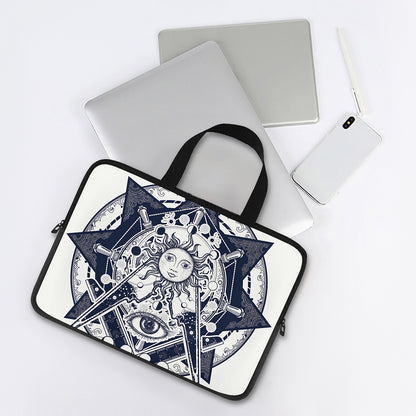 Vintage Masonic Freemasonry Print Laptop Sleeve With Handle