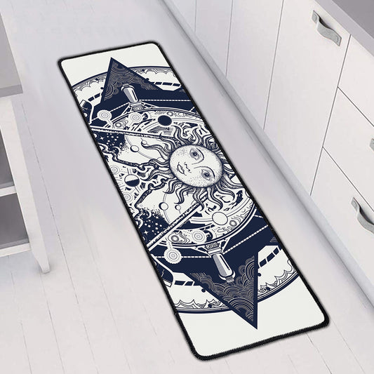 Vintage Masonic Freemasonry Print Long Kitchen Mat