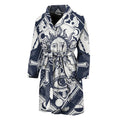Vintage Masonic Freemasonry Print Men's Bathrobe