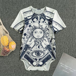 Vintage Masonic Freemasonry Print Men's Bodysuit