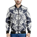 Vintage Masonic Freemasonry Print Men's Bomber Jacket