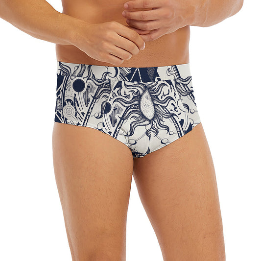Vintage Masonic Freemasonry Print Men's Briefs