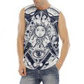 Vintage Masonic Freemasonry Print Men's Fitness Tank Top