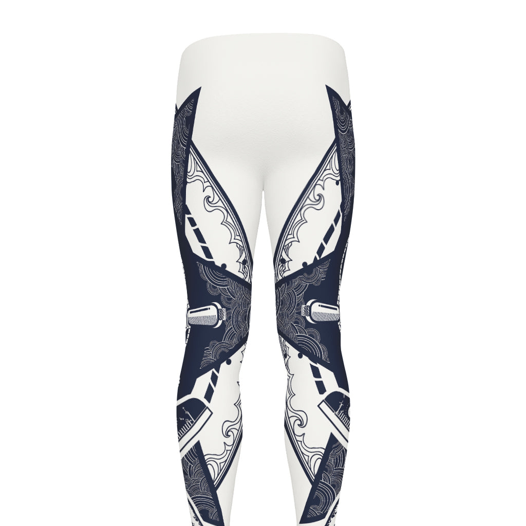 Vintage Masonic Freemasonry Print Men's leggings