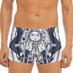 Vintage Masonic Freemasonry Print Men's Short Boxer Briefs