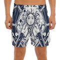 Vintage Masonic Freemasonry Print Men's Split Running Shorts