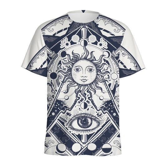 Vintage Masonic Freemasonry Print Men's Sports T-Shirt