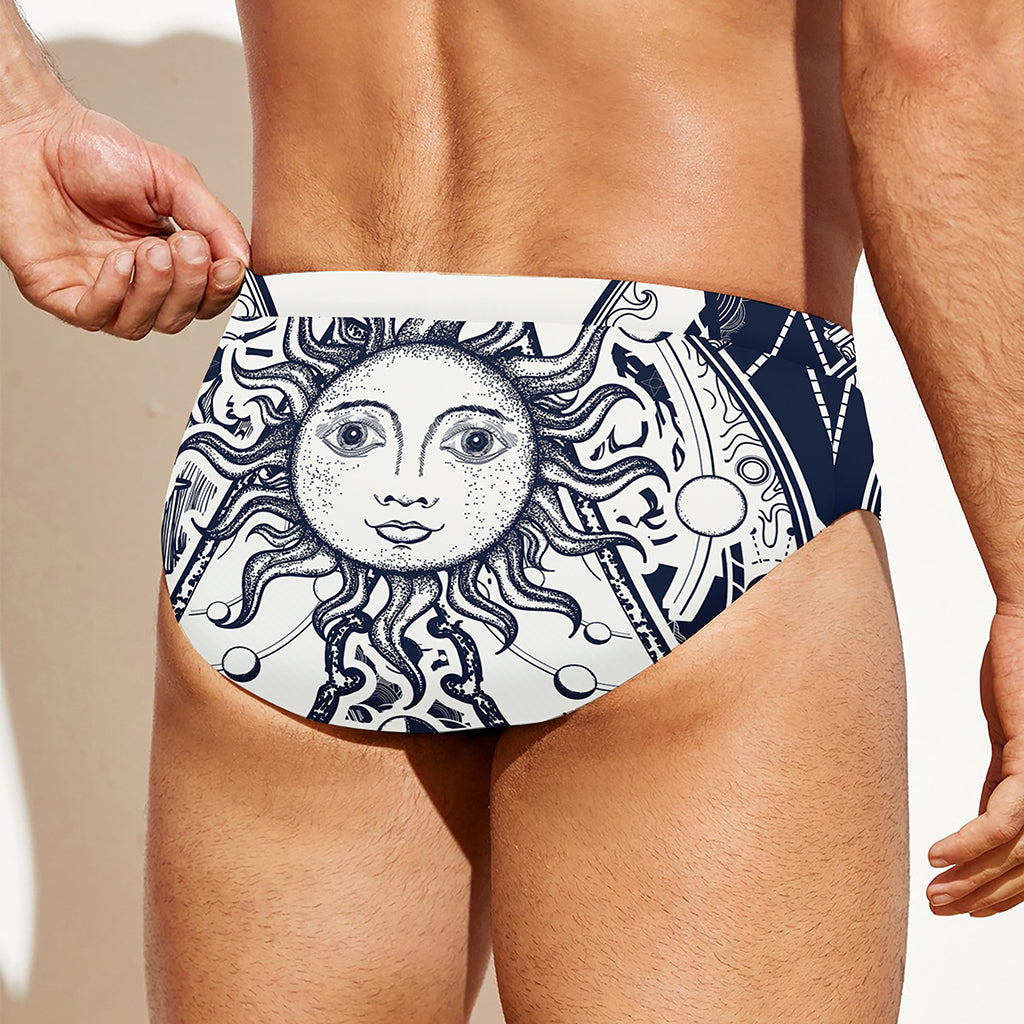 Vintage Masonic Freemasonry Print Men's Swim Briefs