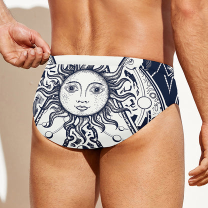 Vintage Masonic Freemasonry Print Men's Swim Briefs