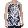 Vintage Masonic Freemasonry Print Men's Velvet Tank Top
