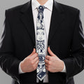 Vintage Masonic Freemasonry Print Necktie