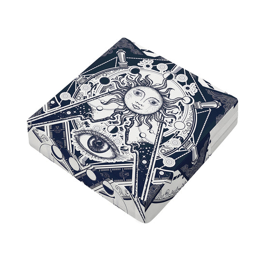 Vintage Masonic Freemasonry Print Outdoor Seat Cushion Cover